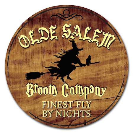 Corrugated Plastic Sign With Stakes 16in Circular-Olde Salem